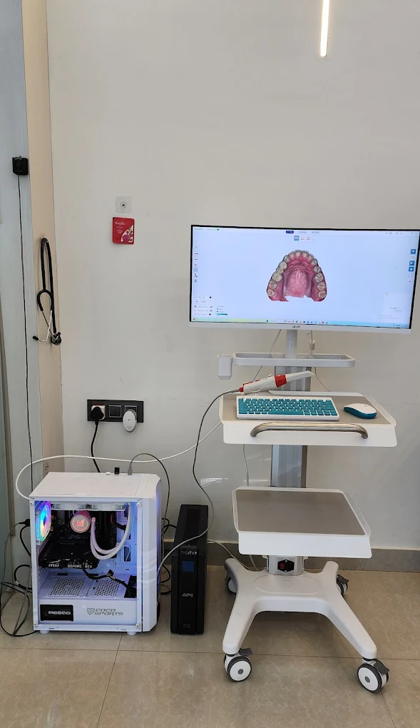 Digital intraoral scanning station at New Smile Dental Care